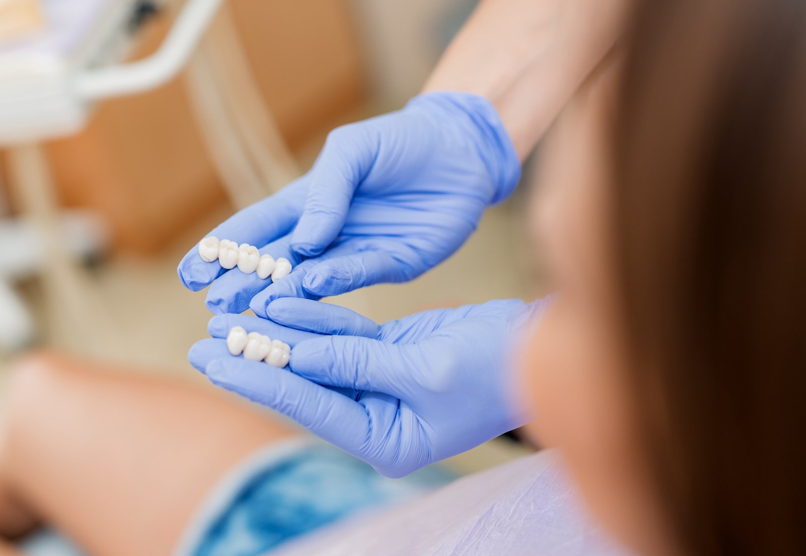 Porcelain Teeth for dental bridge